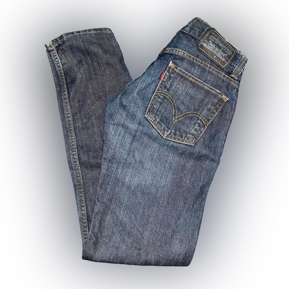 LEVI’S DARK-WASH 511 DENIM JEANS // SIZE 28 X 30 💙